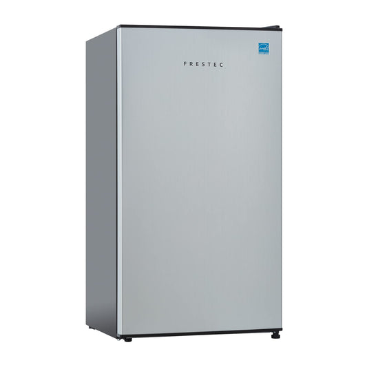 Frestec 3.1 CU' Mini Refrigerator, Compact Refrigerator, Small Refrigerator with Freezer, Stainless Steel (FR 310 SL)