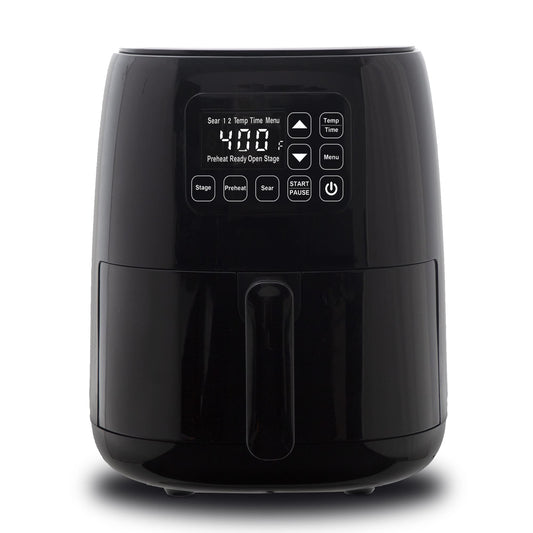 Nuwave Brio 2.6-Qt Air Fryer, Touch Screen Digital Controls & Easy to Read Display, 50°F-400°F Temperature Controls in 5° Increments, Linear Thermal (Linear T) Technology, Built-In Safety Features