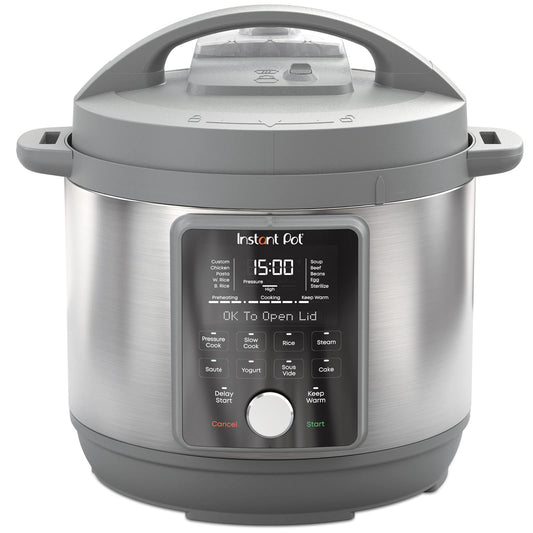 Instant Pot Duo Plus, 6-Quart Whisper Quiet 9-in-1 Electric Pressure Cooker, Slow Cooker, Rice Cooker, Steamer, Sauté, Yogurt Maker, Warmer & Sterilizer, Free App with 800+ Recipes, Stainless Steel