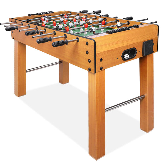 BBnote 48in Competition Sized Foosball Table, Home Arcade Tables Football, Game Room, Arcade with 2 Balls, 2 Cup Golders, Game Machine Suitable for Adults and Kids