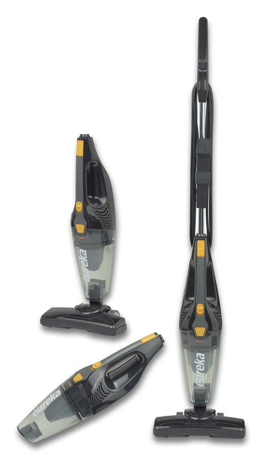 Eureka Home Lightweight Stick Vacuum Cleaner, Powerful Suction Corded Multi-Surfaces, 3-in-1 Handheld Vac, Blaze Black