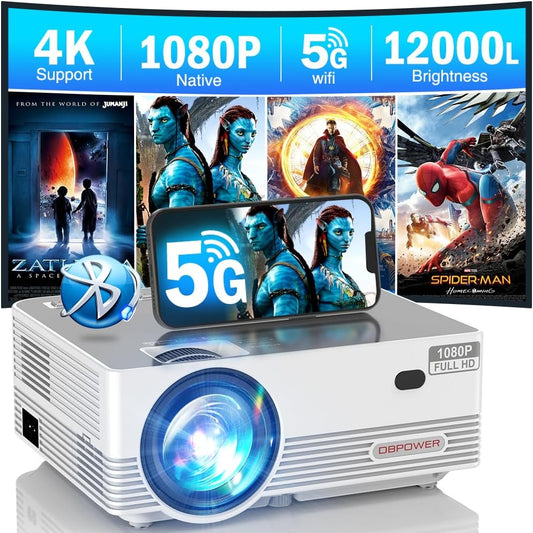 5G WiFi Bluetooth Projector WITH 4k Resolution