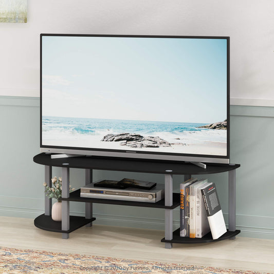 Black and Gray Contemporary TV Stand