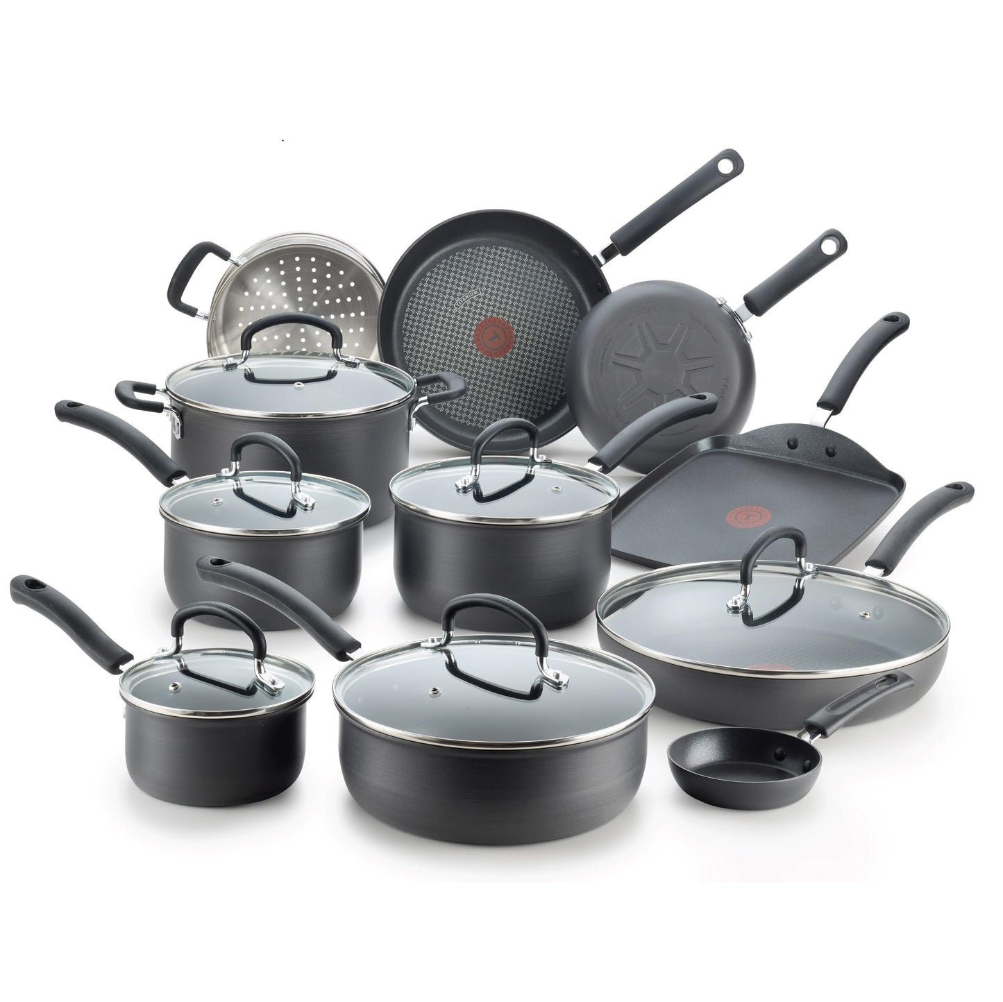 17 pc. T-fal Ultimate Hard Anodized Nonstick Cookware Set