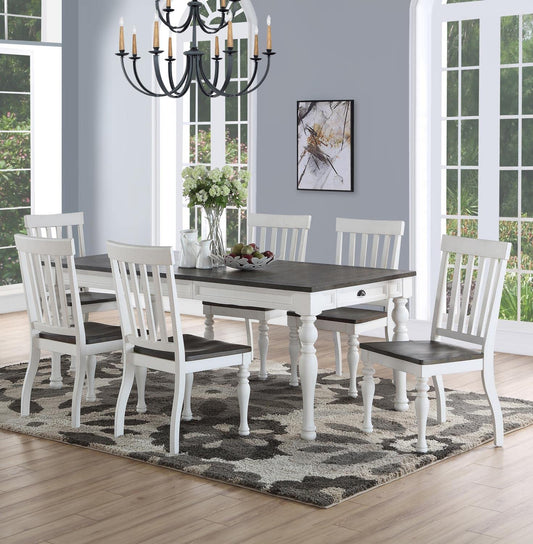 Steve Silver Joanna Two-Tone 7-Piece White Dining Set
