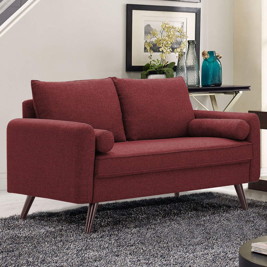 LifeStyle Solutions Loveseat in Burgundy