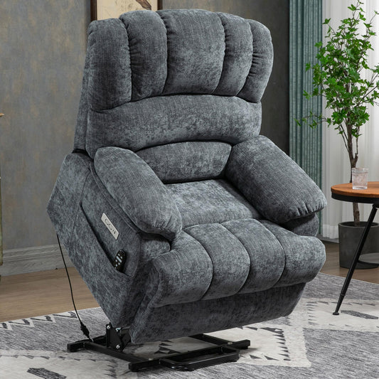 Large Power Lift USB Recliner Chair with Massage and Heating